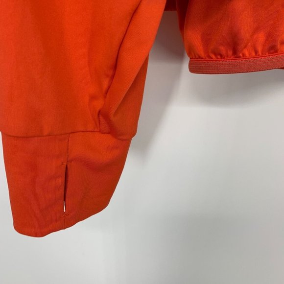 Avia Jacket Orange Pullover Hooded 1/4 Zip Windbreaker Long Sleeve - Picture 7 of 12